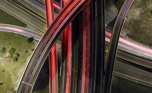 Overhead View of highway