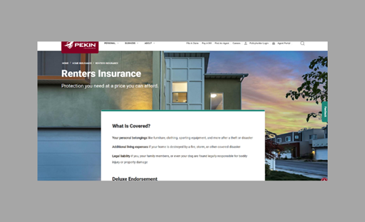 Renters Insurance Landing Page