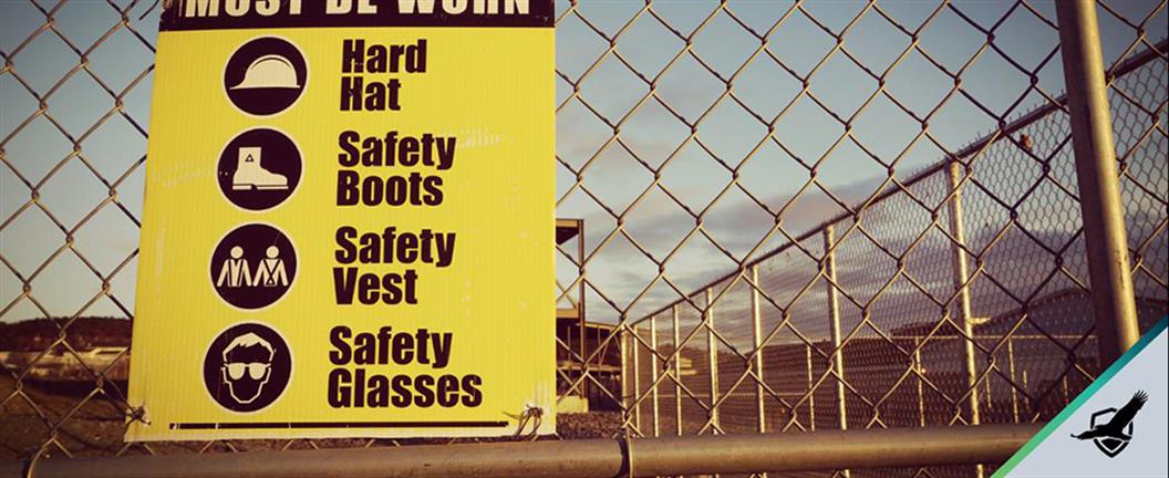 Contractor safety rule sign