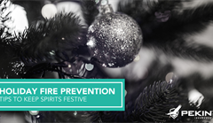 Holiday fire prevention graphic